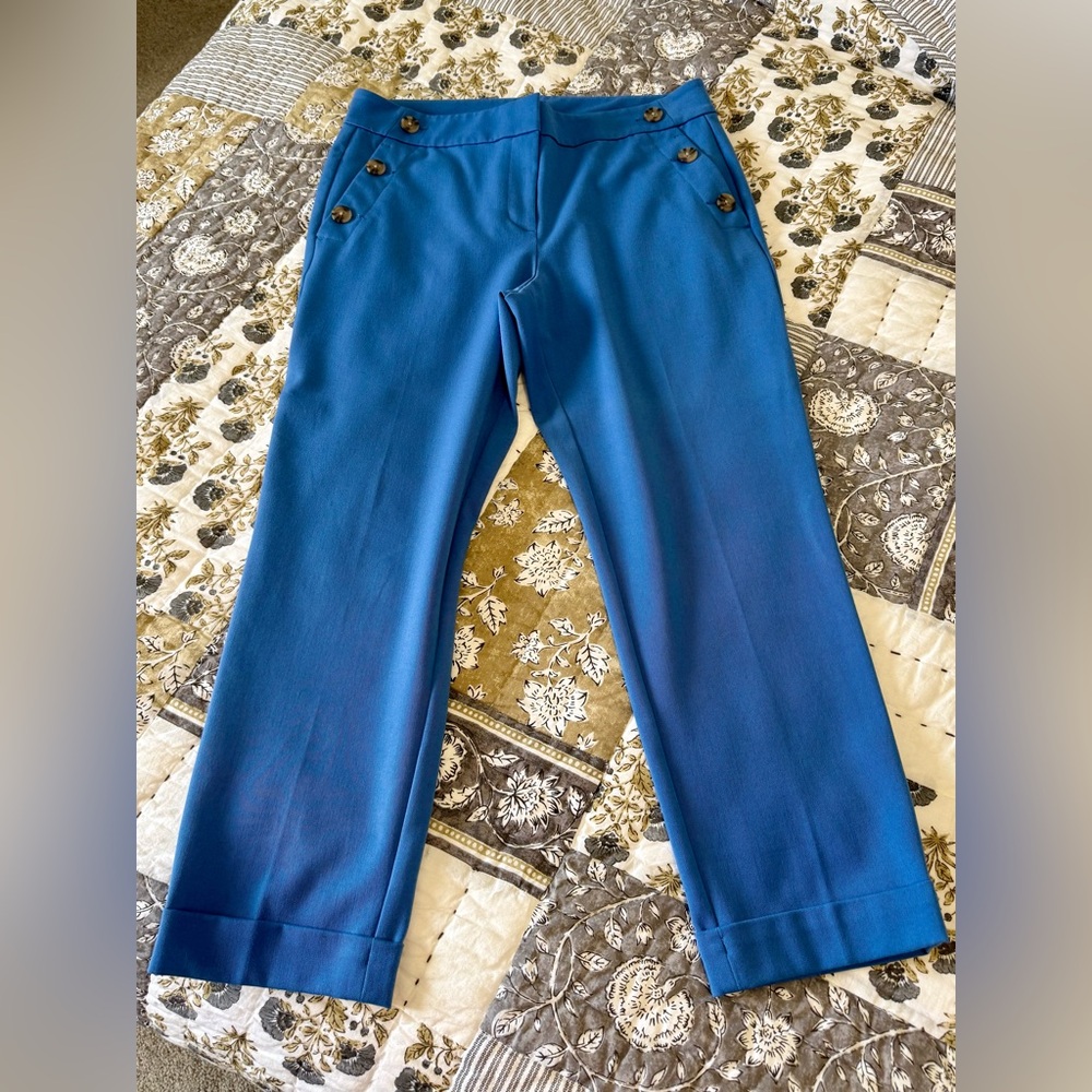 LOFT Ankle Pant with Button Detail